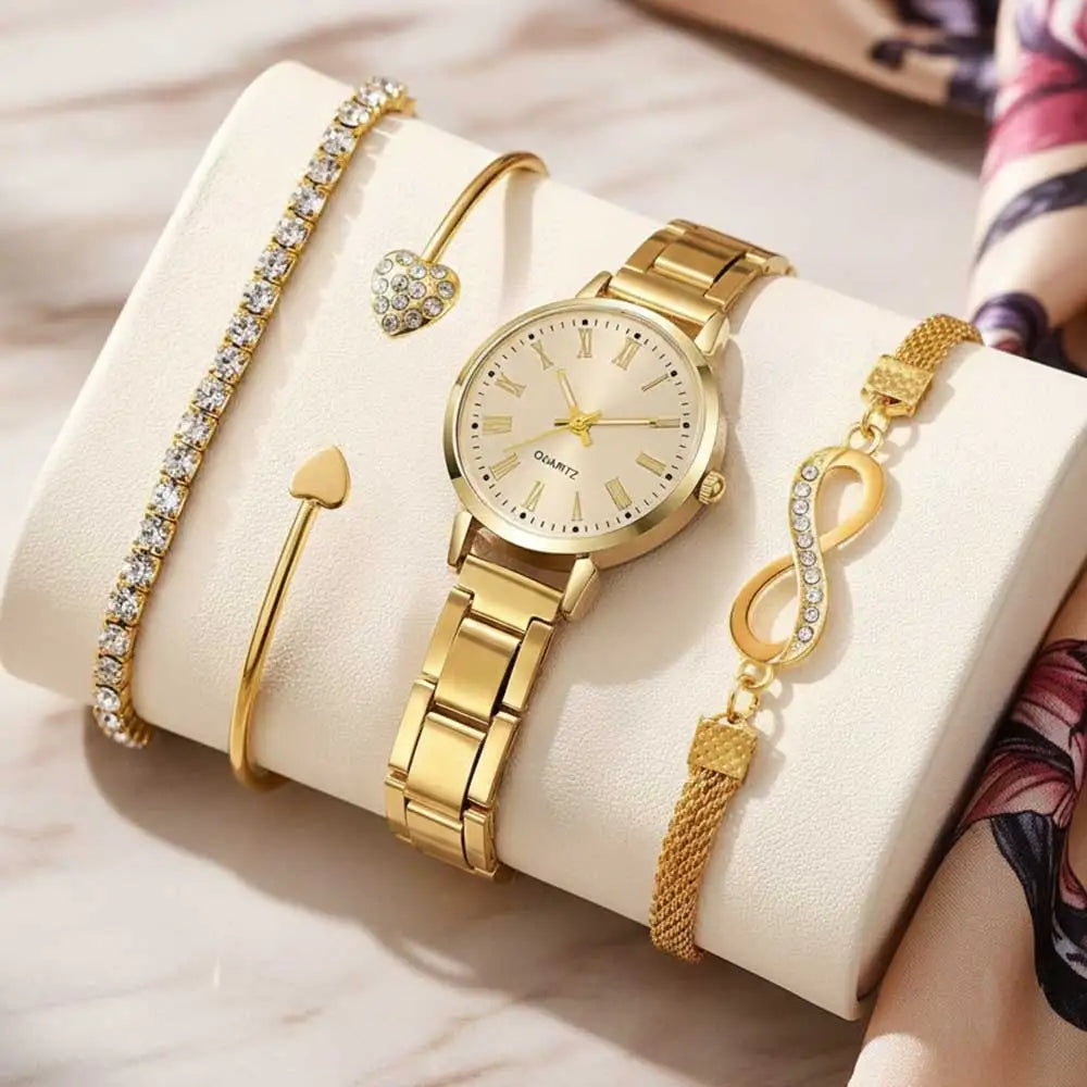 Set Agustina – Reloj y Pulseras (4 piezas)