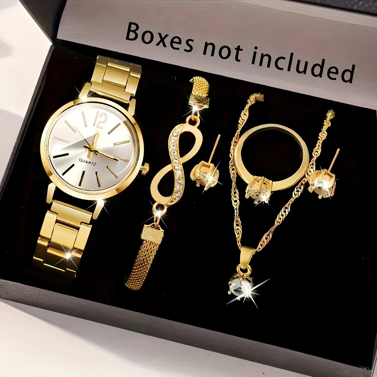 Set Antonella – Reloj y Joyas (6 piezas)