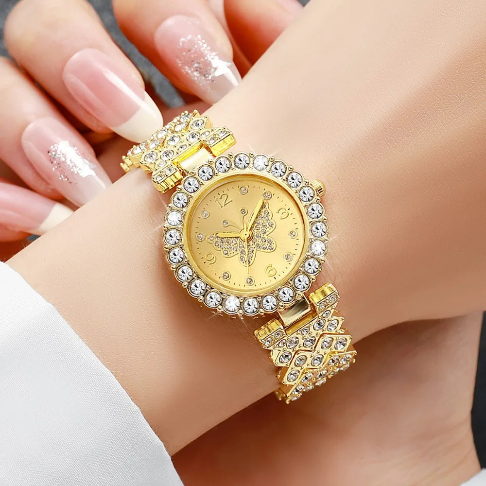 Set Julieta Mariposa – Reloj y Joyas (5 piezas)