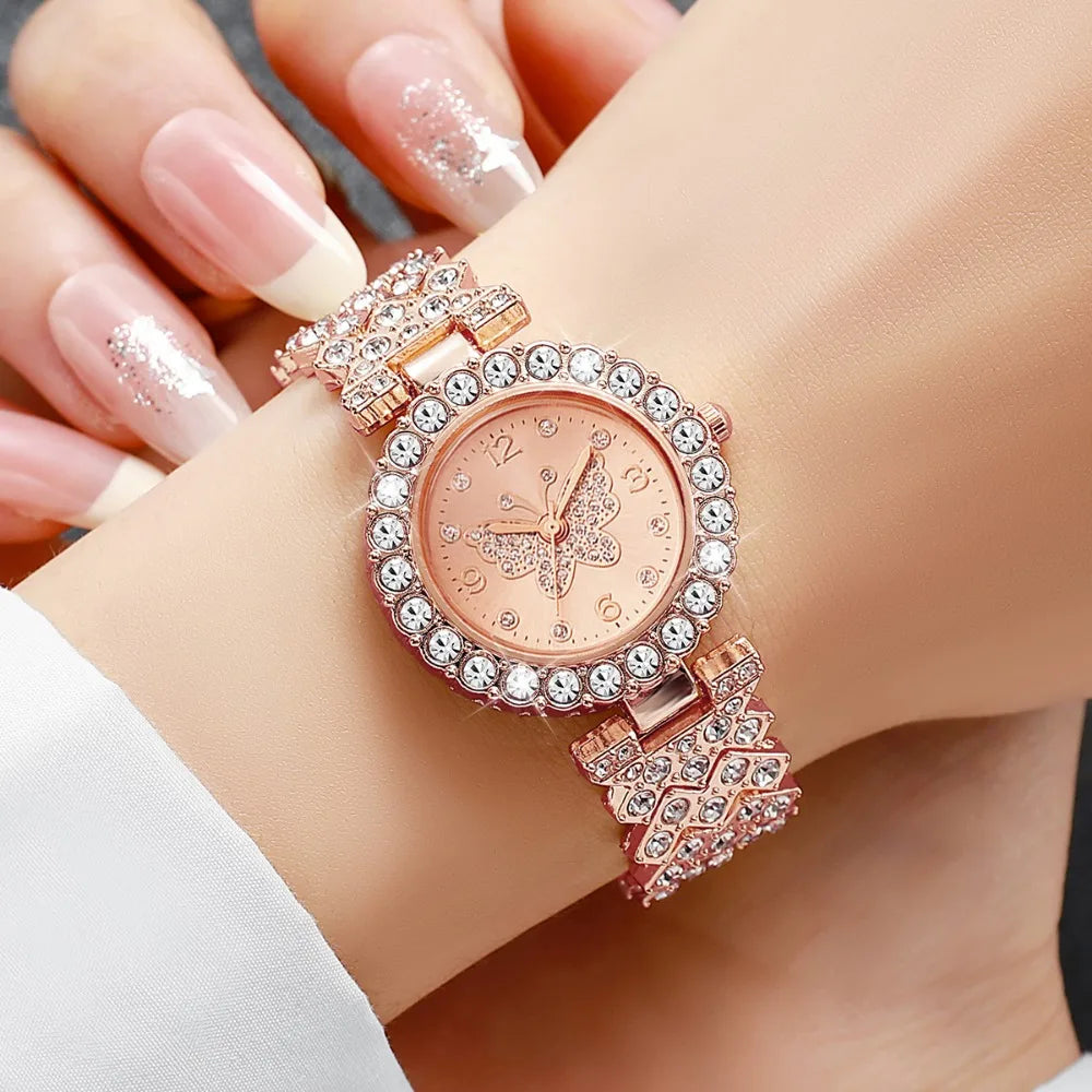 Set Julieta Mariposa – Reloj y Joyas (5 piezas)